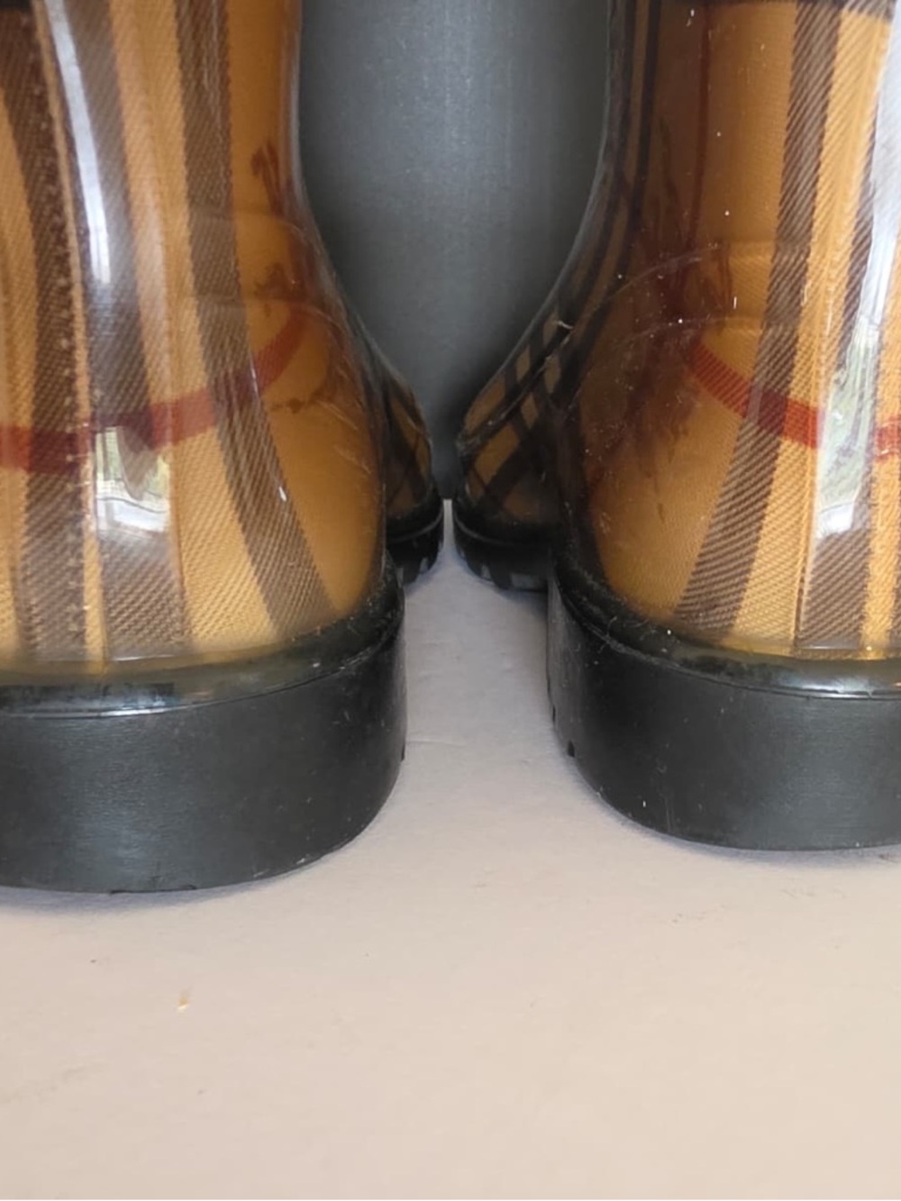 Burberry Nova Check Rain Boots Made in Italy Women’s  Size 39(ERO) 6 (UK) 7 (US) - Picture 4 of 5